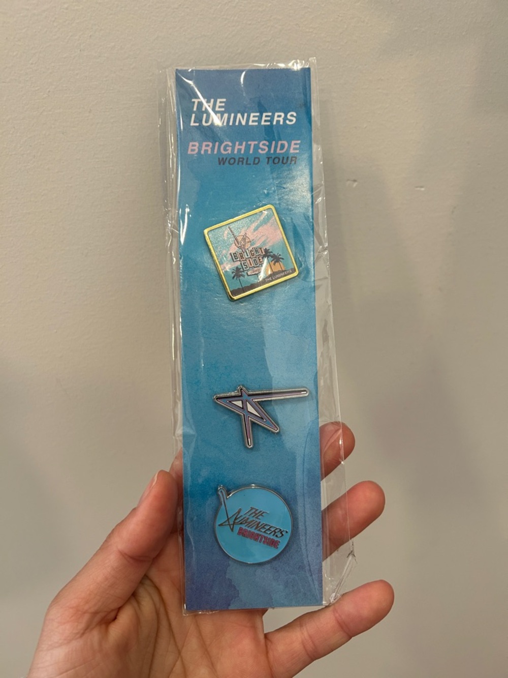The Lumineers Brightside Tour Blue Enamel Pin Set